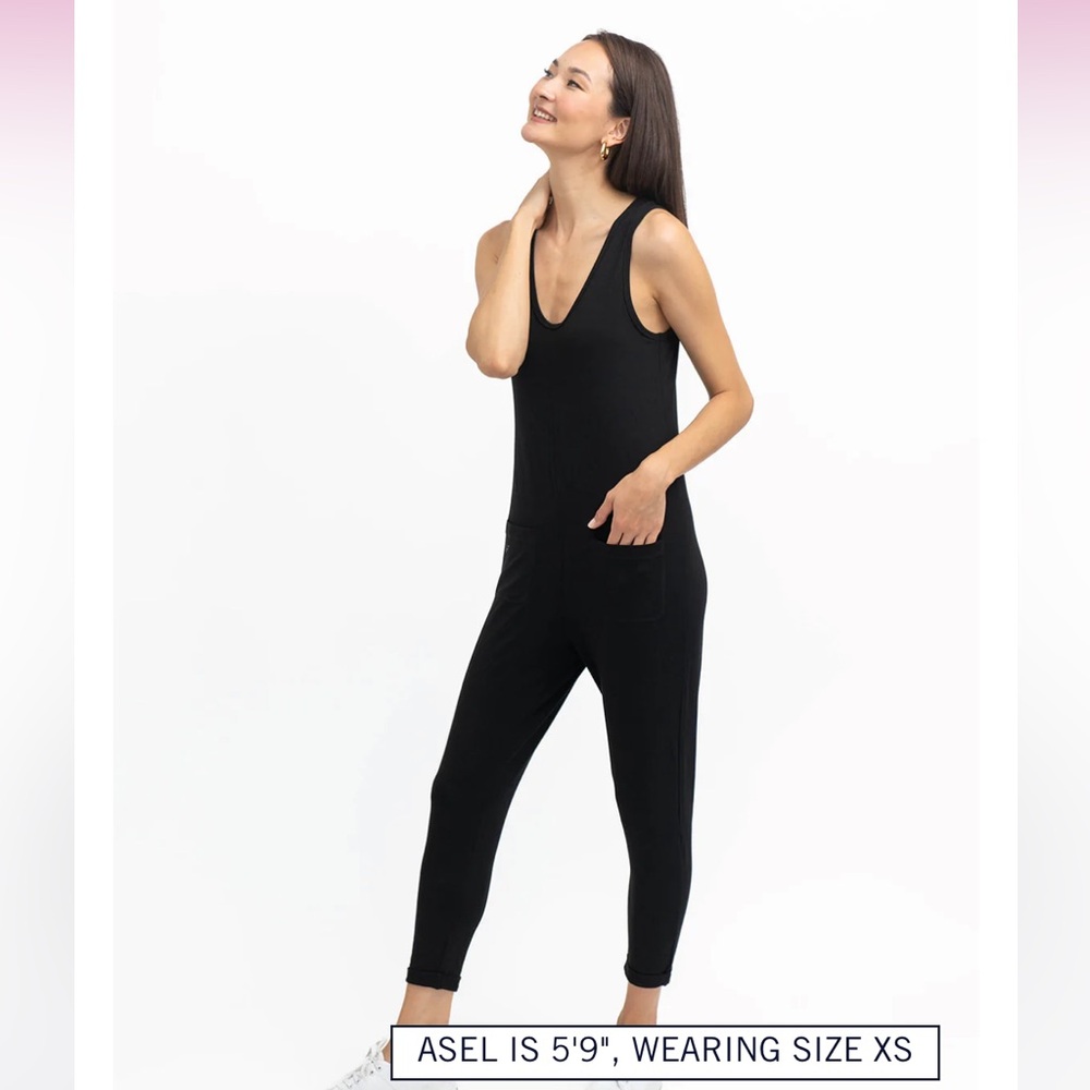 SMASH +TESS black jumpsuit sleeveless Saturday Romper midnight black XXS